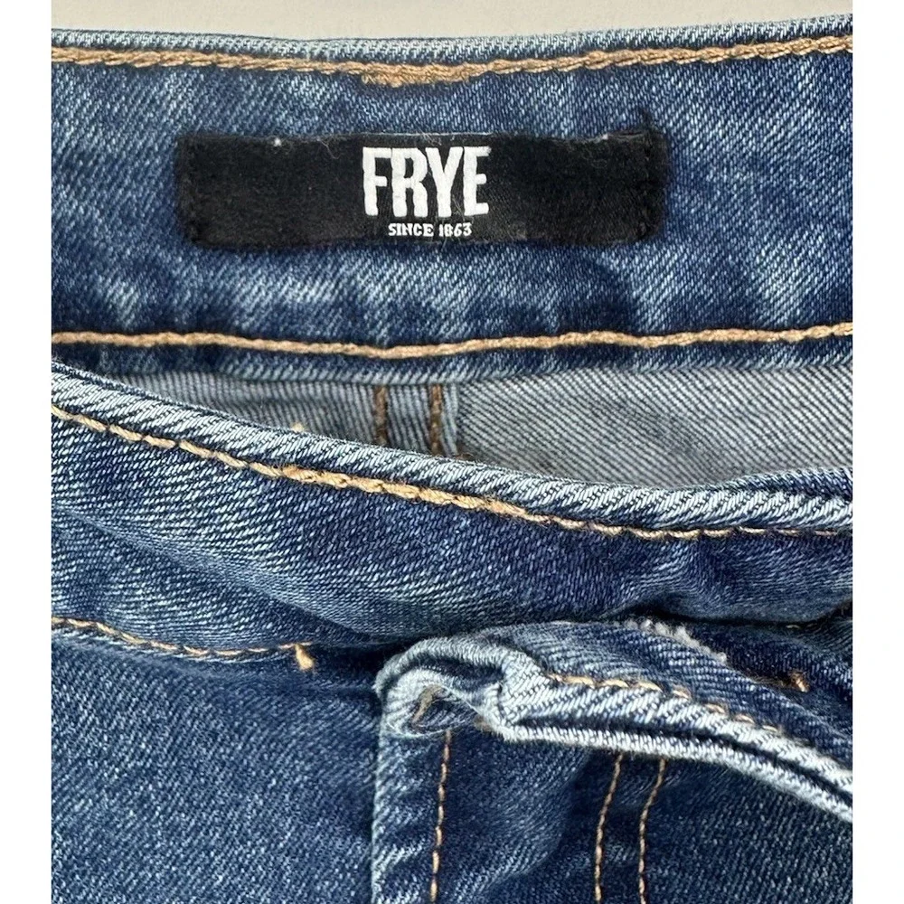 Frye Women's High-Rise Amari Jeans Blue Denim Women's Size 16/34 Comfort Stretch